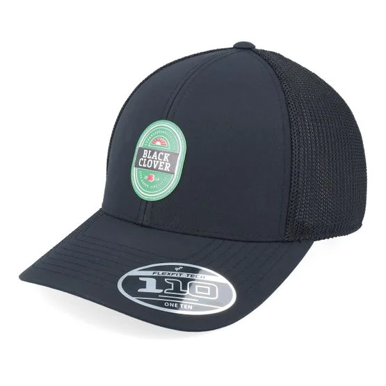 Black Clover - Lager Black Trucker Trucker Black Cap - @ Hatstore