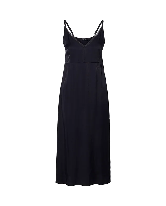 Lexington Nattkjole i satin, navy