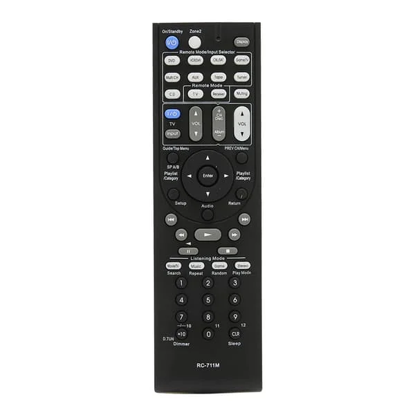 AV-receiver fjärrkontroll kompatibel för Integra RC 711M 6300BC0 005 R C083302 DTR 4.9 DTR 5.9 AV-receiver Svart