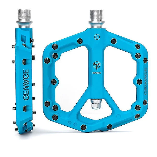 Ultralette tetningslager sykkelpedaler sykling nylon landevei BMX pedaler flate plattform sykkel A