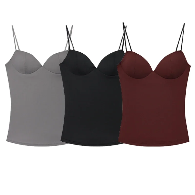 AliExpress - Hauts pour femmes : Bustier, Corset, Crop Top, Slip Top, Bodycon, Dos nu, Sexy, Nouveauté 2026, Marron, Noir, Gris, Camisole, Gilet, Mode