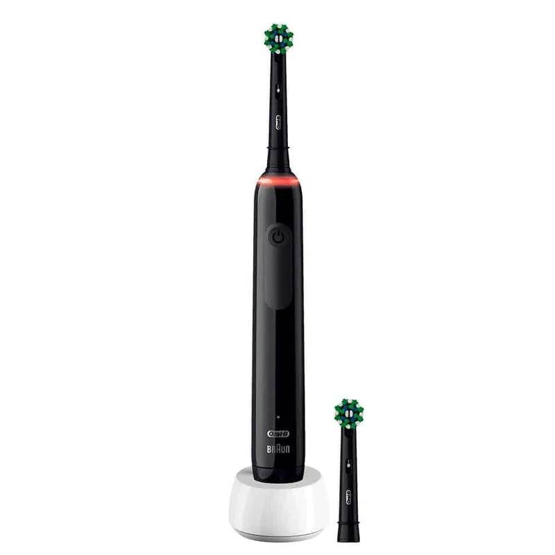 Oral-B Pro 3 3000 Cross Action Black Edition / Elektrisk tannbørste med trykkontroll