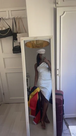 Vit one shoulder satin dress