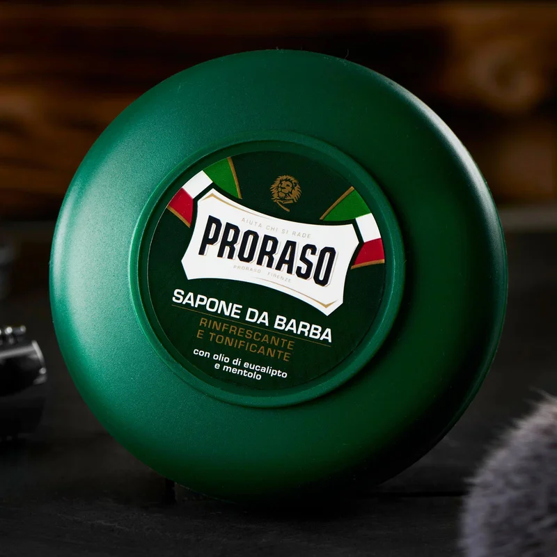 Sapone da barba eucalipto e mentolo 150 ml per uomini - Creme e saponi da barba
