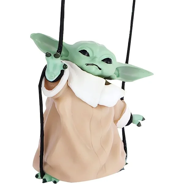 Bil Backspegel Hänge Baby Yoda Bil-Yoda Sväng Bil Backspegel