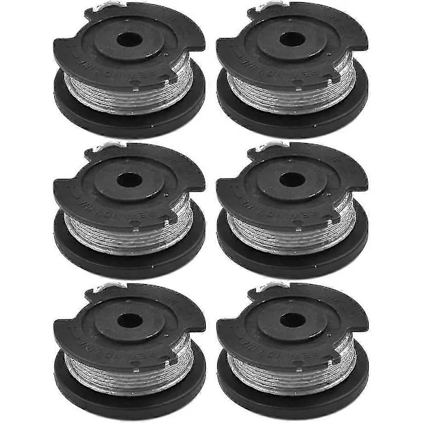 6-pakning erstatningsspole og tråd for Bosch Easy Grass Cut gressklipper 18V 23 26 18 stk # F016800569