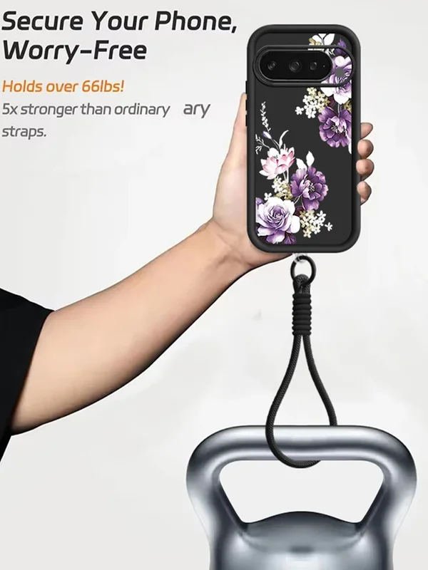 AliExpress - Coque de téléphone à motif de fleurs de lys pour Google Pixel 10 9 Pro XL 10 9 8 7 Pro 9A 8A 7A, housse en silicone souple avec cordon 