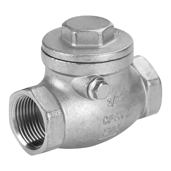 Ruostumattomasta teräksestä valmistettu takaiskuventtiili 3/4 tuuman DN20 sisäkierre WOG 200 PSI