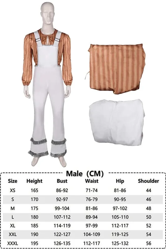 ABBA-drakt Cosplay-kostyme ABBA Jente Anni Agnetha Benny Bjorn Cosplay 70-tall Dame Herre Vintage Skjorte Halloween Karneval Kostyme M M M