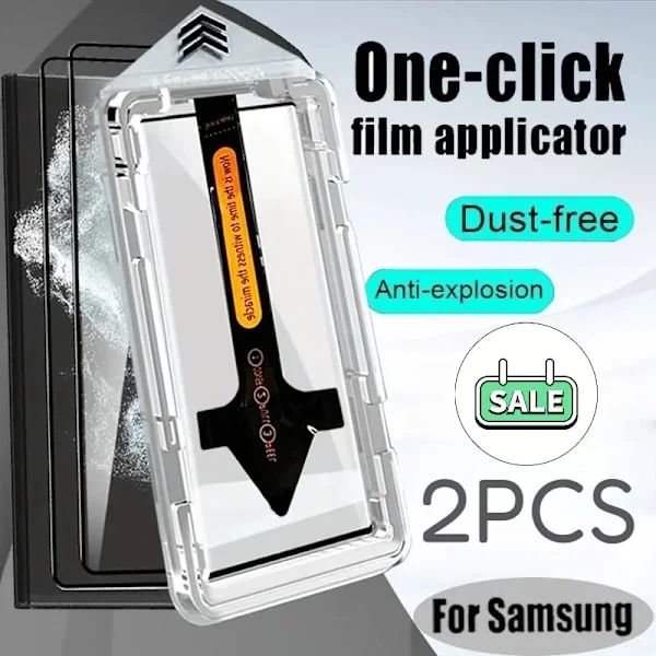 Nytt 2-pack Fulltäckande Härdat Glas Skärmskydd Kompatibelt med Samsung S25 S24 Ultra S23 S22 S21 Repskyddsfilm Set Samsung S25