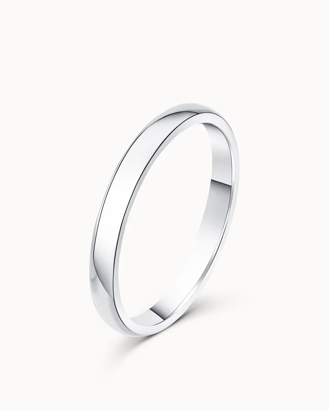 Alma klassieke trouwring 18K witgoud