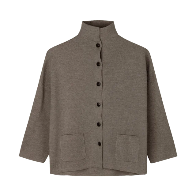 Sibin Linnebjerg Spring Cardigan Tröjor Dam Brun XL