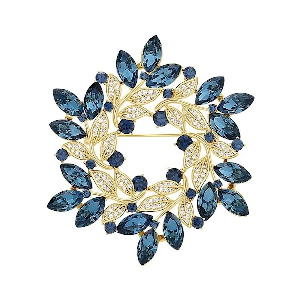 Exquisite Flower Brooch - Vintage Inspired Design Grey