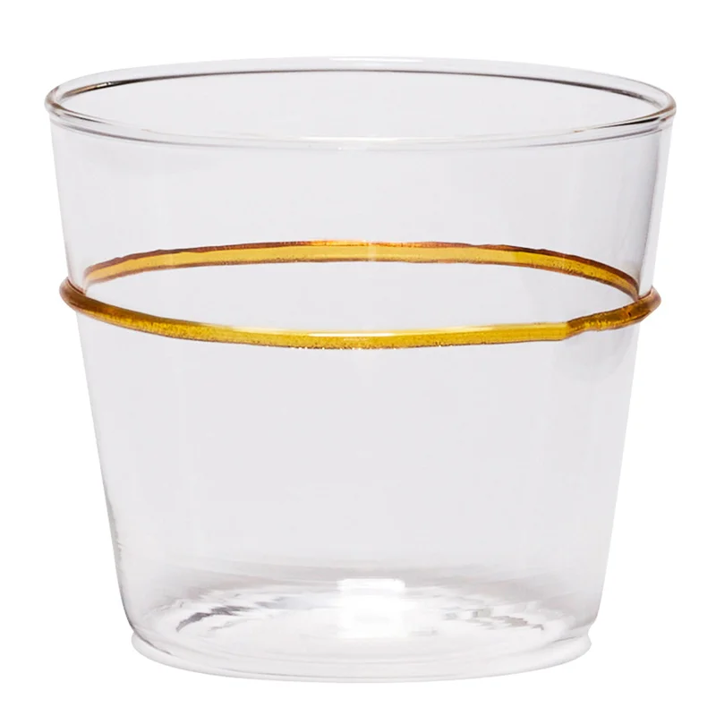 Hübsch Orbit Vannglass, gul' - 'Klar/gul