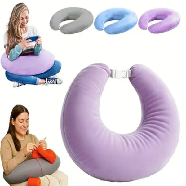 Ergonominen niskatyyny, muistivaahto, pehmeä kristallisametti, niska- ja käsivarsituki, mukava lukemiseen ja pelaamiseen.
