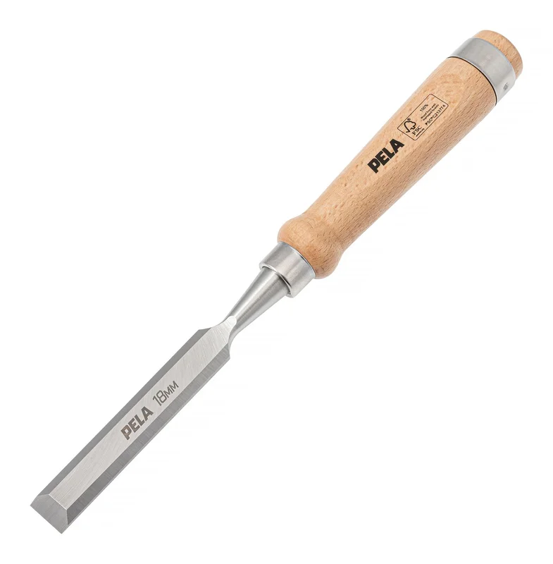 PELA 548292 Stämjärn med trähandtag 18 mm, Handverktyg