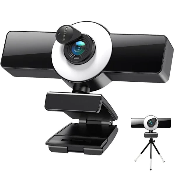 4K HD webbkamera med mikrofon autofokus 1080P HD webbkamera USB PC bärbar webbkamera med skyddsstativ