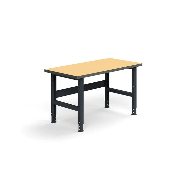 Teollisuuspöytä TRUST, 1500x760 mm, 300 kg, kovalevy