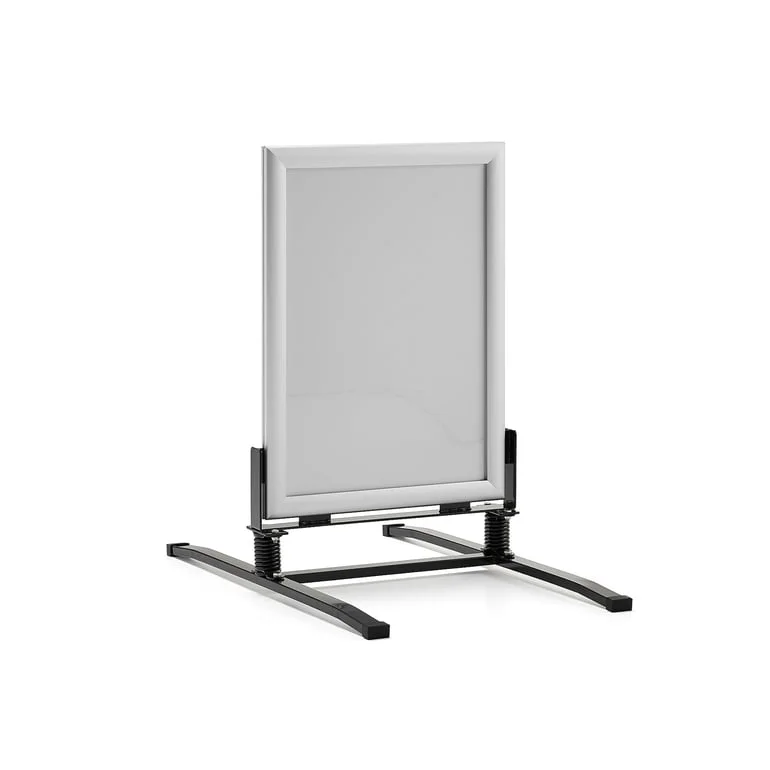 Gatebukk VIPP, H910 mm, plakatstr. 500x700 mm, alugrå