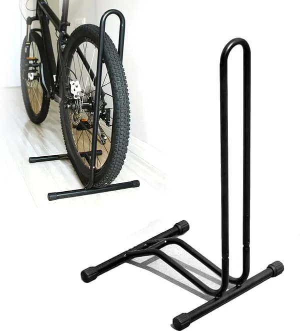 Fristående golvställ - Vertikalt parkeringsställ för mountainbike, landsvägscykel, 75*40*36 cm