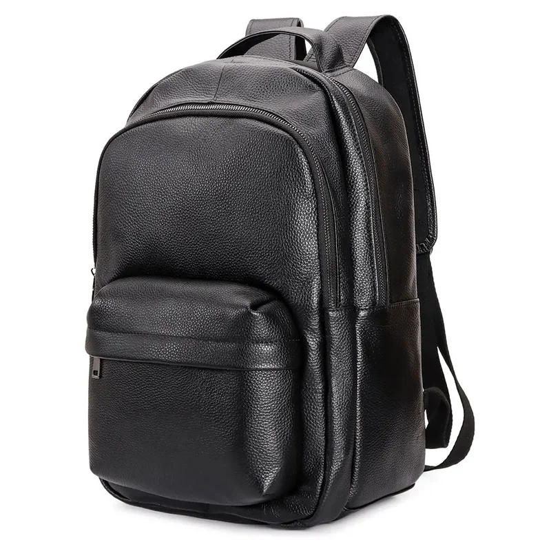 AliExpress - HUMERPAUL-Sac à dos en cuir couche supérieure pour hommes, cartable grande capacité pour adolescents, sac à dos pour ordinateur portable,