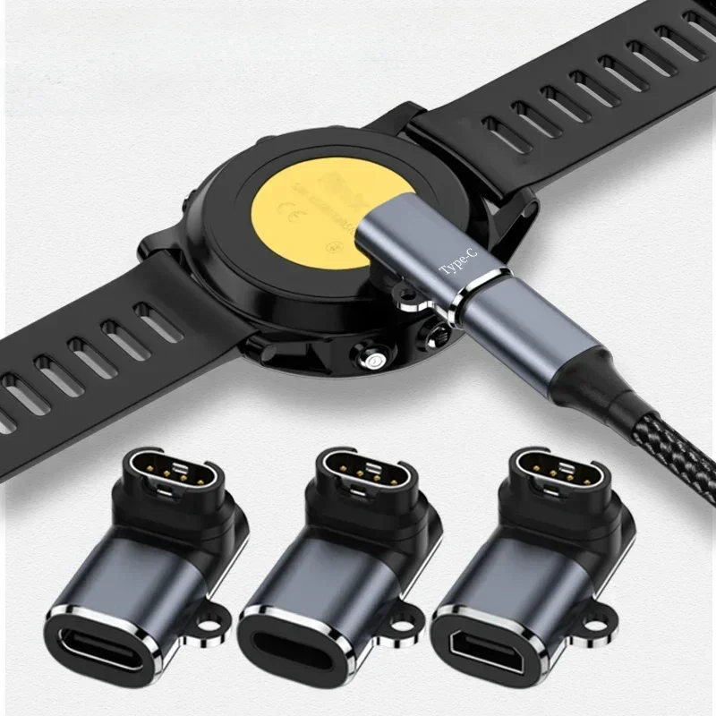 AliExpress - Connecteur adaptateur de chargeur USB vers 4 broches, Type C/Micro/IOS, pour Garmin Fenix 7/6/5/7X/6X/5X/ Venu 2 plus, convertisseur de 