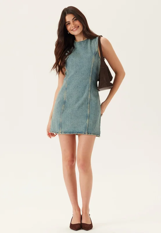 Dr. Denim-Calista Dress-L95 Stream Sky Aged
