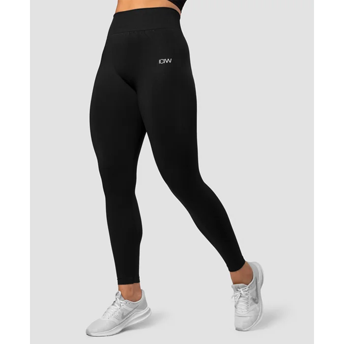 Træningstights ICANIWILL Define Seamless Tights Sort - Bodyman.dk