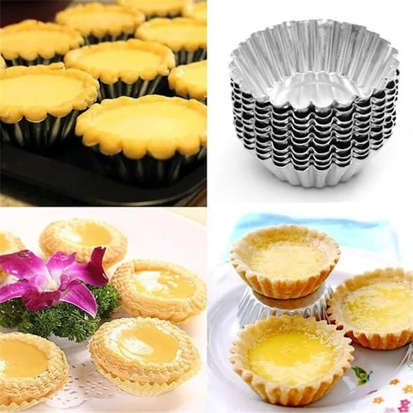10 stk. Bageforme i metal - Muffinsform - Småkager