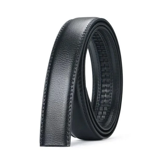 Bälte 110-130CM Herr Automatisk Infällbar Bälte 35mm Brett Bälte, Utan Spänne