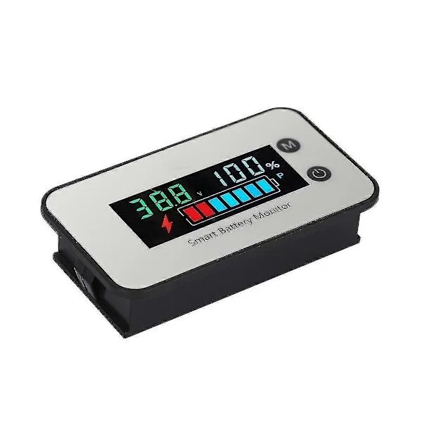 【BQ】Ipx7 Vattentät Batterimonitor 7-100v Batterikapacitetstestare Mätare Med Summerlarm Temperatur-e