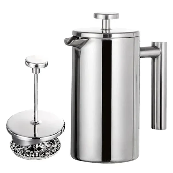 350ml/800ml/1000ml Stainless Steel French Press Coffee Maker Double Wall Insulated Coffee Pot BY 350ml 350ml