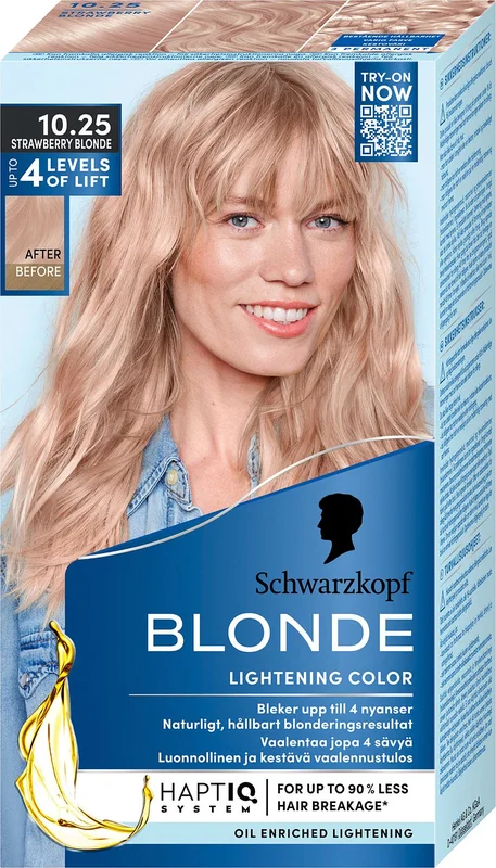 Spar 25% • Køb 2, Schwarzkopf Blonde 10.25 Pastel Blonde, Hår, Hårfarve, Blondering