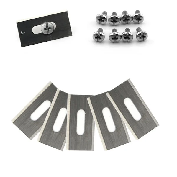 30 stk. robotgressklipperblad 36,5x18,5x0,65 mm Klippemaskin Rustfritt stål for Husqvama robot automatisk gressklipper
