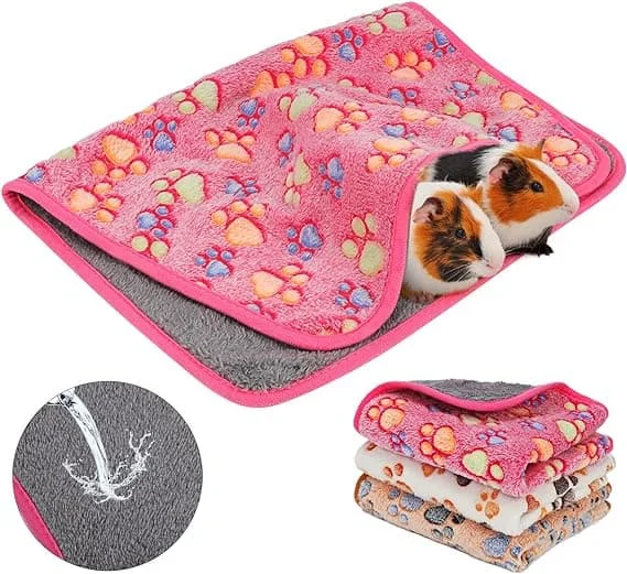 Grisebamse Tepper Vaskbare 3-pakks Smådyr Fleece