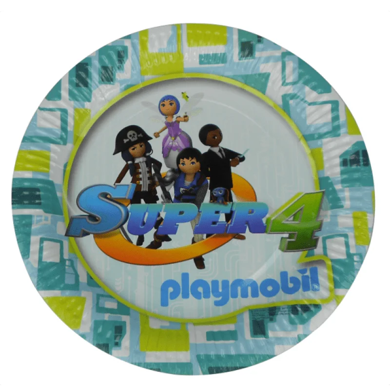 Playmobil Super4-tallerkner 6-pak