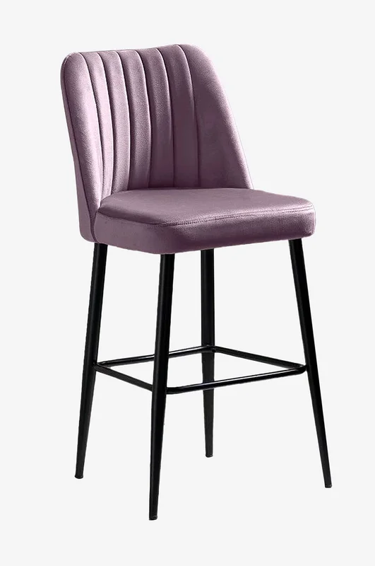 Hanah Home - Sæt med barstole (2 stk.) - Vento - Lilla - Barstole & -taburetter - Fra Homeroom