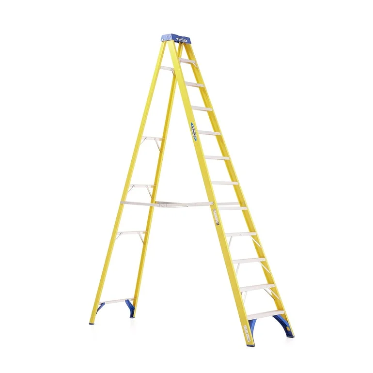 Profesjonalna drabina z włókna szklanego LOFTY, 12 stopni, W 3340 mm