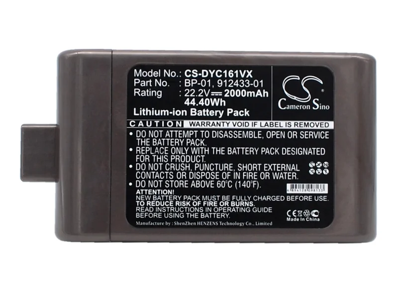 Batteri for støvsuger til Dyson DC-16, D12 trådløs støvsuger, DC16 Animal osv.