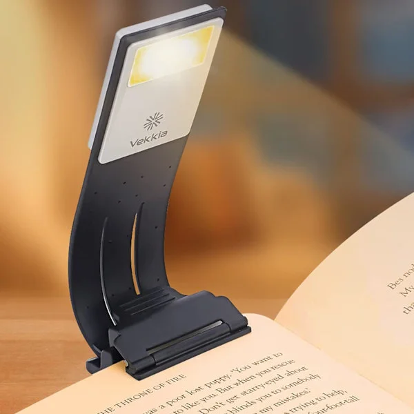 Bokmärke bok lampa, säng bok klämma läslampa, oändlig ljusstyrka