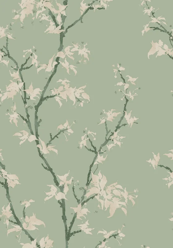 Chinese Branch wallpaper - Cole & Son Sample / Sage