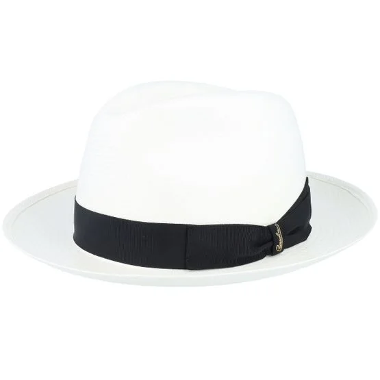 Borsalino - Natural Panama Hat Straw White Hat - @ Hatstore