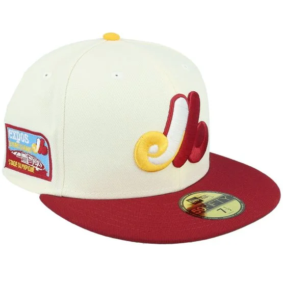 New Era - MLB - White - fitted - Cap - Montreal Expos 59FIFTY Triumph Chrome/Red Fitted - Hatstore