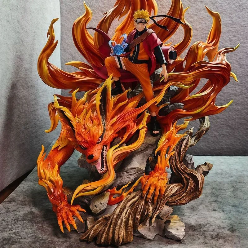 AliExpress - 43cm Gk Naruto Kurama Chakra Modus Shippuden Anime Figur Modell Action Figure Sasuke Itachi Statue Kocchion und y Kyuubi Figma