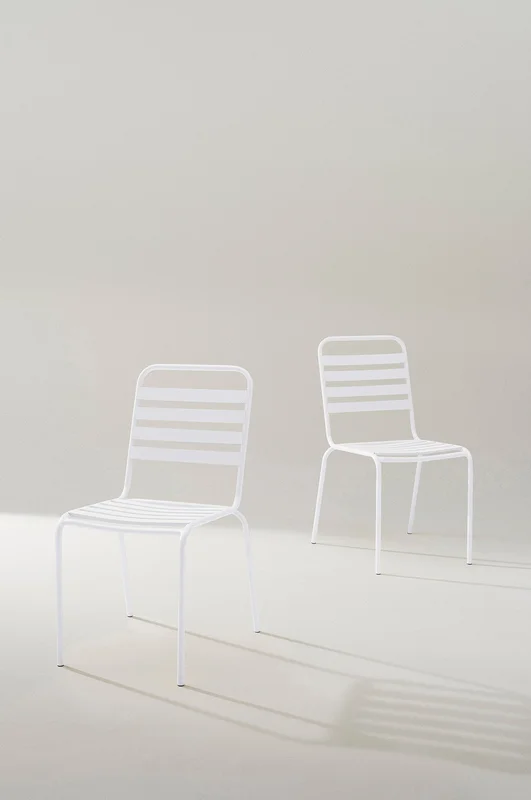 Jotex - Tuinstoel 2-pack Wit Wit - DEIA - Koop Tuinstoelen & tuinkrukken bij Jotex