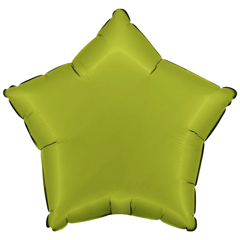 Folieballon Stjerne Satin Matcha Latte