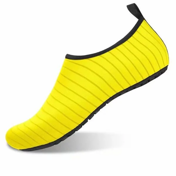 (Size: 40/41) Bathing shoes women men beach shoes surf aqua shoes Yellow Yellow-FY-