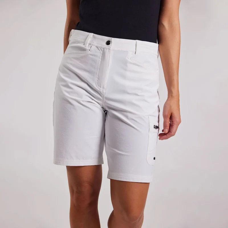 Sailing shorts Sebago Performance Midi, White, women, X-Small