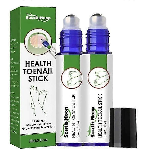 South Moon Nail Care Roller Balls - Nærende massasje for sterkere, raskere voksende negler med 7-dagers neglevekstformel (2 stk)