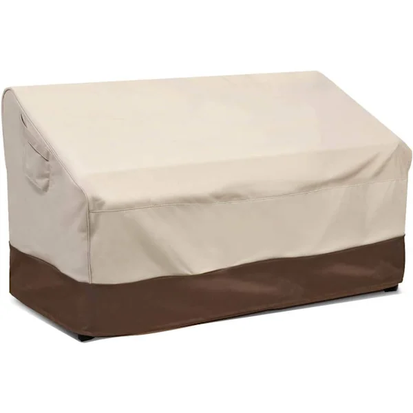 Kraftigt Skydd för Utesoffa, Vattentätt Överdrag för Utesoffa, Stora Möbelskydd för Uteplats med Ventilationsöppning, Stor (Standard), Beige & Brun
